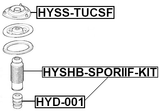 HYSHB-SPORIIF-KIT - BOOT WITH JOUNCE BUMPER FRONT SHOCK ABSORBER KIT