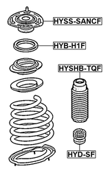 HYSHB-TQF - FRONT SHOCK ABSORBER BOOT