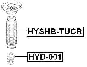 HYSHB-TUCR - REAR SHOCK ABSORBER BOOT