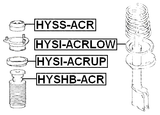 HYSI-ACRUP - REAR SPRING UPPER SEAT