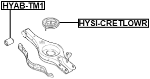 HYSI-CRETLOWR - REAR SPRING LOWER SEAT