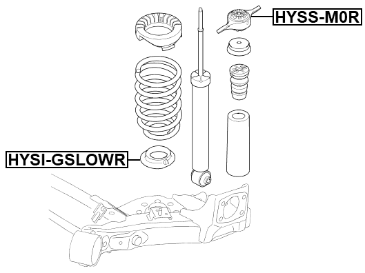 HYSI-GSLOWR - REAR SPRING LOWER SEAT
