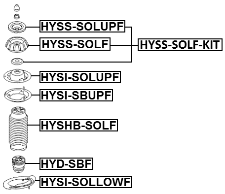 HYSI-SBUPF - FRONT SPRING UPPER SEAT