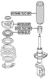 HYSS-D3F - FRONT SHOCK ABSORBER MOUNTING