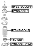 HYSS-SOLUPF - FRONT SHOCK ABSORBER MOUNTING