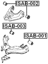 ISAB-002 - BUSHING, FRONT UPPER CONTROL ARM