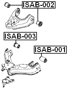 ISAB-002 - BUSHING, FRONT UPPER CONTROL ARM