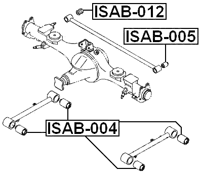 ISAB-005 - REAR TRANSVERSE ROD BUSHING