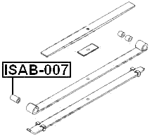 ISAB-007 - LEAF SPRING BUSHING