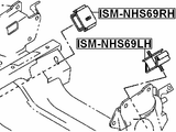 ISM-NHS69RH - RIGHT ENGINE MOUNT