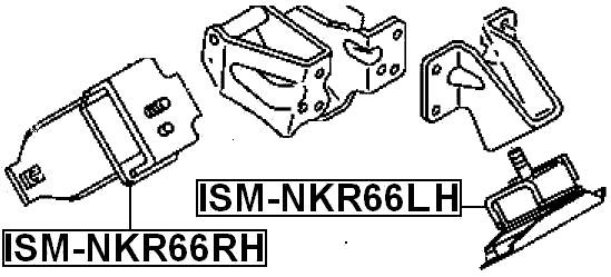 ISM-NKR66RH - RIGHT ENGINE MOUNT