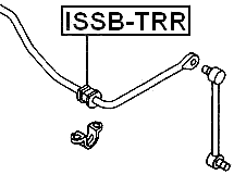 ISSB-TRR - REAR STABILIZER BAR BUSH D19