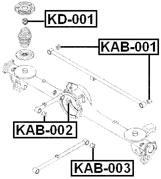 KAB-001 - REAR TRANSVERSE ROD BUSHING