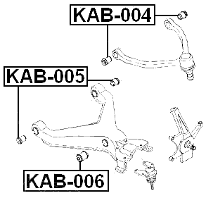 KAB-005 - BUSHING, FRONT LOWER CONTROL ARM