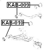 KAB-010 - BUSHING, FRONT LOWER CONTROL ARM