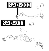 KAB-011 - BUSHING, FRONT LOWER CONTROL ARM