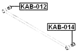KAB-012 - REAR TRANSVERSE ROD BUSHING
