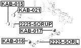 KAB-021 - BUSHING, REAR TRAILING ARM