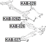 KAB-026 - REAR ROD BUSHING