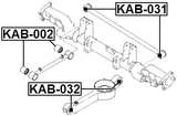 KAB-032 - REAR ARM BUSHING