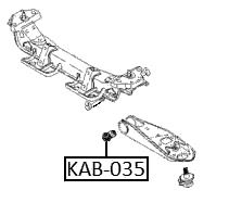 KAB-035 - BUSHING, FRONT LOWER CONTROL ARM