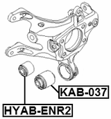 KAB-037 - REAR KNUCKLE LOWER BUSHING