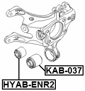 KAB-037 - REAR KNUCKLE LOWER BUSHING