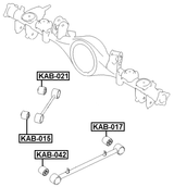 KAB-042 - BUSHING, REAR TRAILING ARM