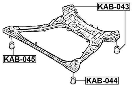 KAB-044 - SUBFRAME FRONT BUSHING