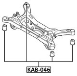 KAB-046 - REAR CROSSMEMBER BUSHING