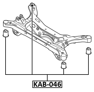 KAB-046 - REAR CROSSMEMBER BUSHING