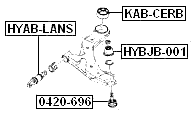 KAB-CERB - REAR BUSHING, FRONT CONTROL ARM