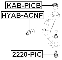 KAB-PICB - REAR BUSHING, FRONT CONTROL ARM