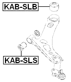 KAB-SLS - FRONT BUSHING, FRONT CONTROL ARM