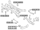 KAB-SPF1RL - BUSHING LEFT, REAR TRAILING ARM