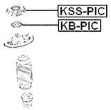 KB-PIC - FRONT SHOCK ABSORBER BEARING