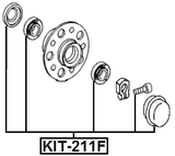 KIT-211F - FRONT WHEEL BEARING REPAIR KIT