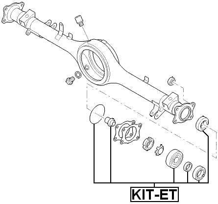 KIT-ET - REAR AXLE SHAFT BEARING KIT