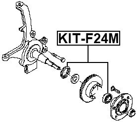 KIT-F24M - WHEEL BEARING REPAIR KIT 35X72X23X19