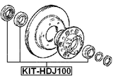 KIT-HDJ100 - REAR AXLE SHAFT BEARING KIT