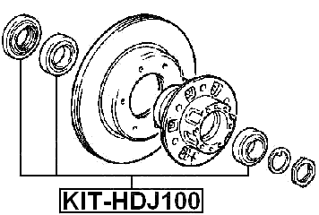 KIT-HDJ100 - REAR AXLE SHAFT BEARING KIT