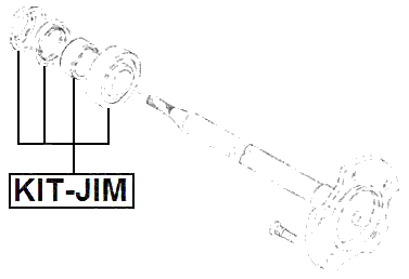 KIT-JIM - REPAIR KIT, BALL BEARING REAR AXLE SHAFT 35X72X22