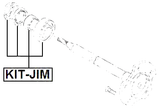 KIT-JIM - REPAIR KIT, BALL BEARING REAR AXLE SHAFT 35X72X22