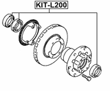 KIT-L200 - FRONT WHEEL BEARING REPAIR KIT 45.2X73.4X19.5