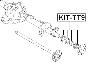 KIT-TT9 - REAR AXLE SHAFT BEARING KIT