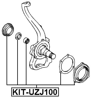 KIT-UZJ100 - STEERING KNUCKLE REPAIR KIT