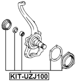 KIT-UZJ100 - STEERING KNUCKLE REPAIR KIT
