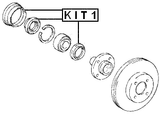 KIT1 - HUB OIL SEAL REPAIR KIT 50.5X66.05X7.5X12
