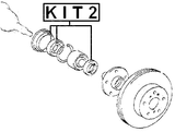 KIT2 - HUB OIL SEAL REPAIR KIT 50.4X68.05X7.6X12.8