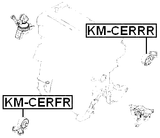 KM-CERRR - REAR ENGINE MOUNT